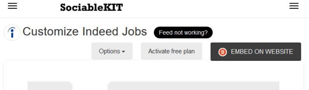 Adding InDeed Job Feed To Website