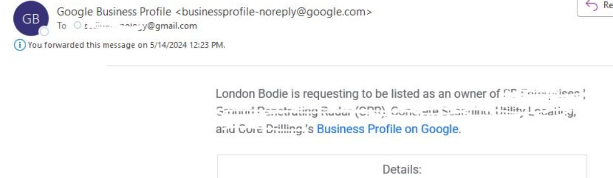 Google My Business Ownership Request